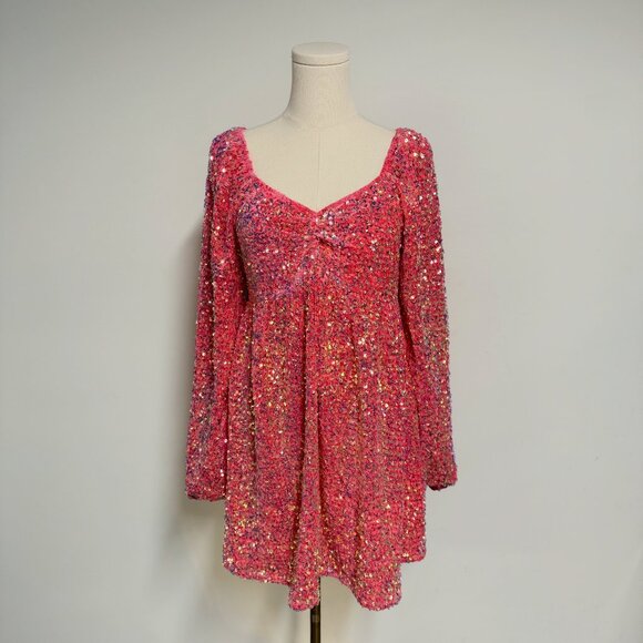 Ivy City Co Dresses & Skirts - Ivy City Co Pink Sequin Mini Dress